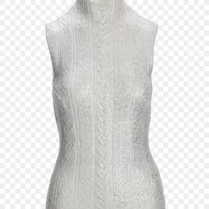 Boston Proper White Sleeveless Blouse